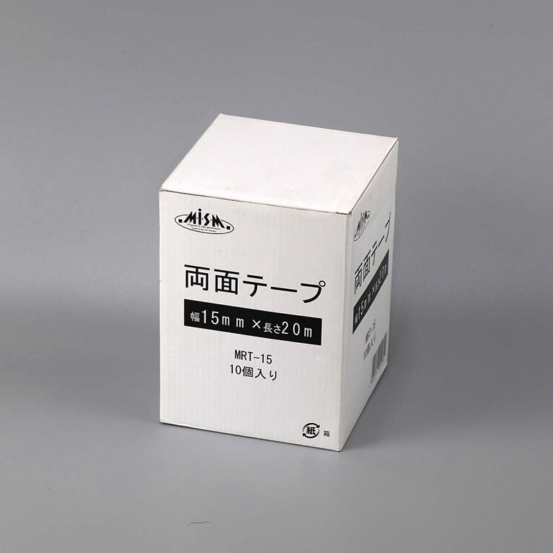 【直送品】 ヒメプラ 紙両面テープ 15mm×20m MRT－15　アイボリー 10巻/箱（ご注文単位12箱）