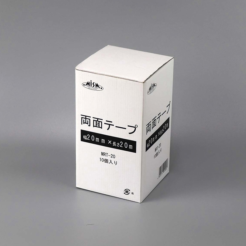 【直送品】 ヒメプラ 紙両面テープ 25mm×20m MRT－20　アイボリー 10巻/箱（ご注文単位6箱）