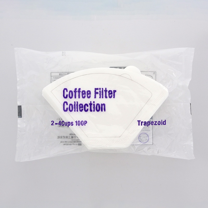 カナエ紙工 コーヒーフィルター 2～4人用 台形CF2 100枚