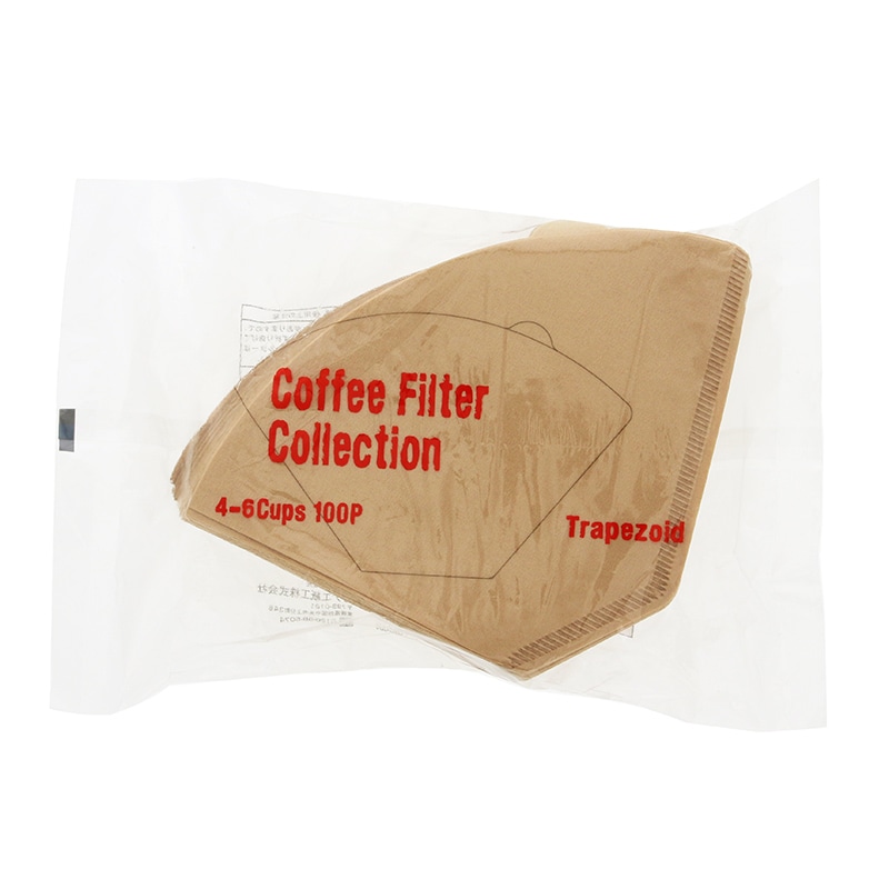 カナエ紙工 コーヒーフィルター 4～6人用 台形EF4 100枚