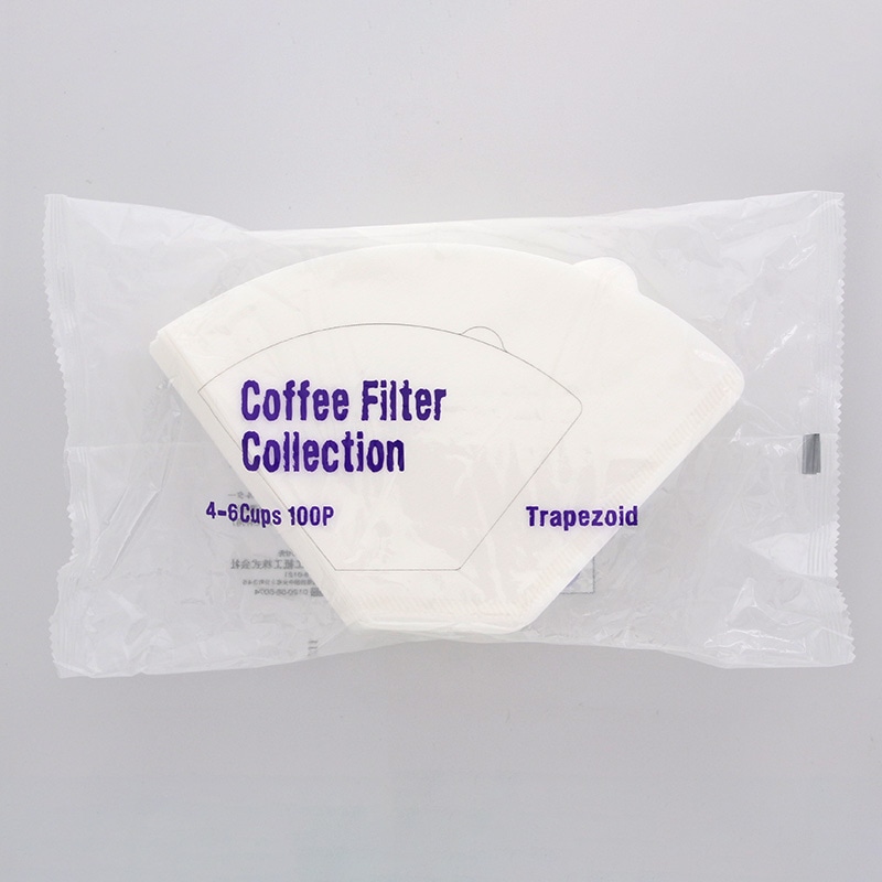 カナエ紙工 コーヒーフィルター 4～6人用 台形CF4 100枚