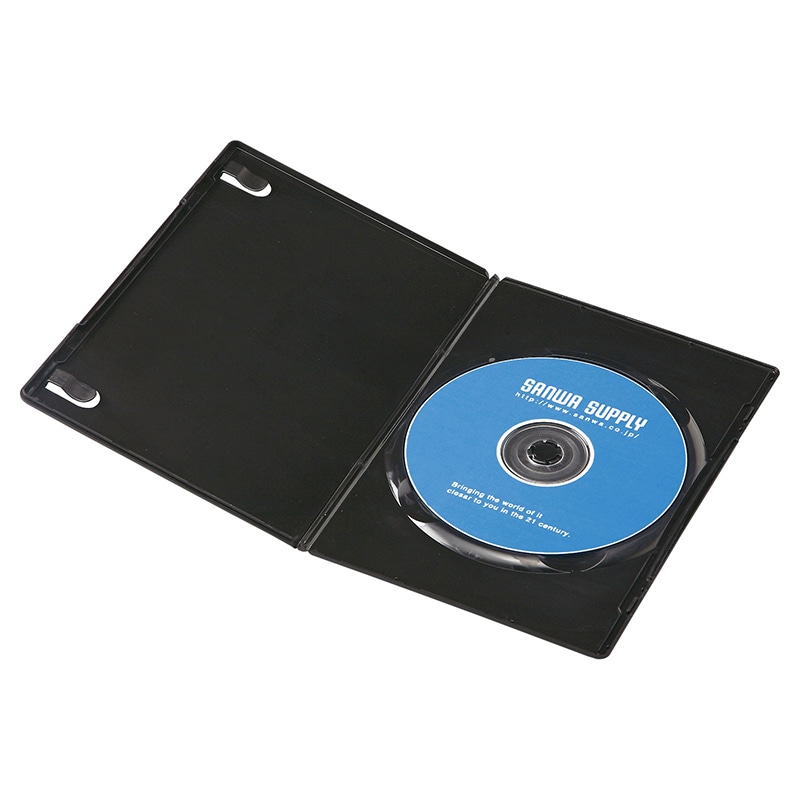 【直送品】 サンワサプライ スリムDVDトールケース　30枚セット  DVD－TU1－30BKN　ブラック 1個（ご注文単位1個）