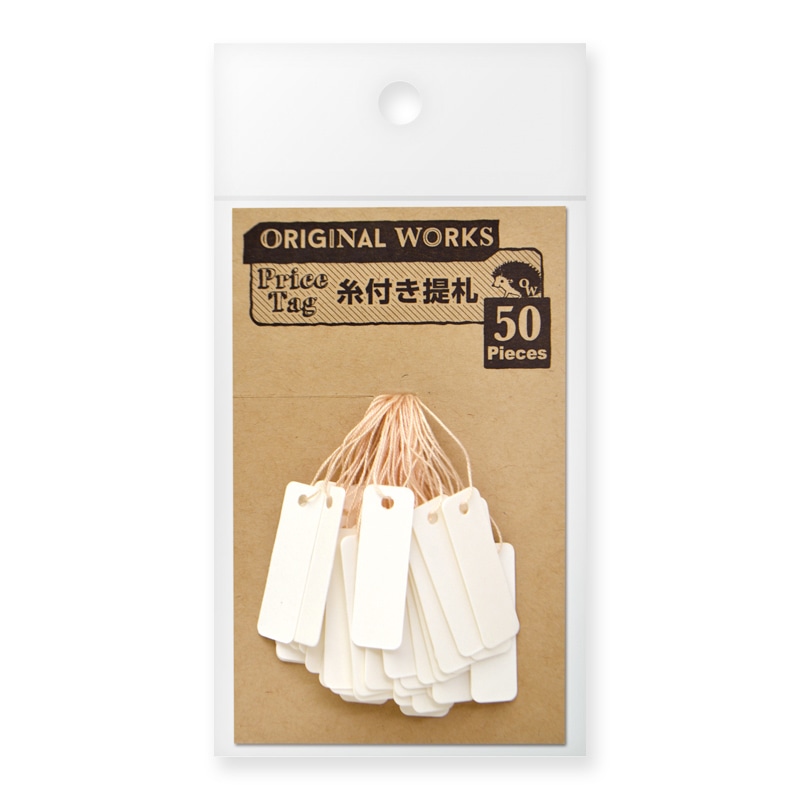【直送品】 ササガワ 糸付き提札 S 白　19－1750 1袋（ご注文単位5袋）