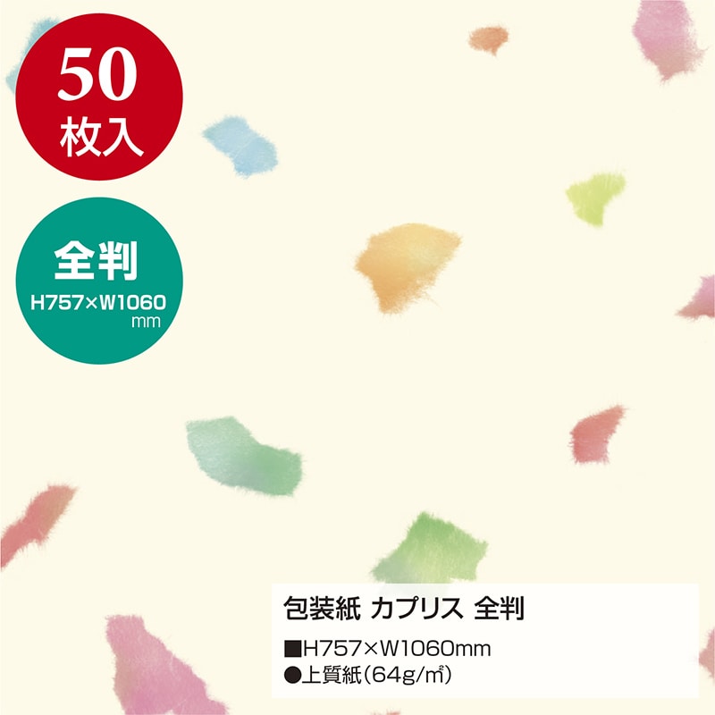【直送品】 ササガワ 包装紙 カプリス　全判 49－2703　50枚 1包（ご注文単位1包）