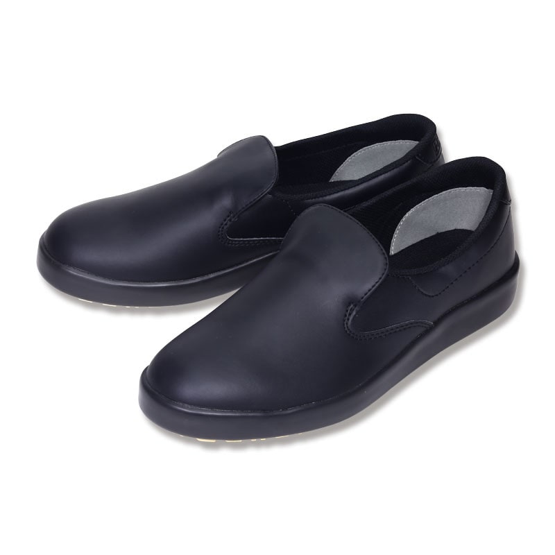ミドリ安全 コックシューズ 超耐滑軽量作業靴 ハイグリップ 23．5cm1組 男女兼用 H－700N黒 1組（ご注文単位1組）【直送品】