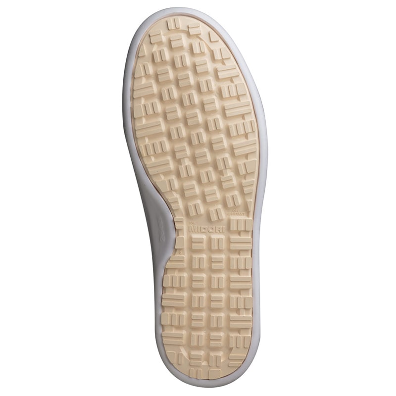 ミドリ安全 コックシューズ 超耐滑軽量作業靴 ハイグリップ H－700Nホワイト 25．5cm 21250700 1組（ご注文単位1組）【直送品】