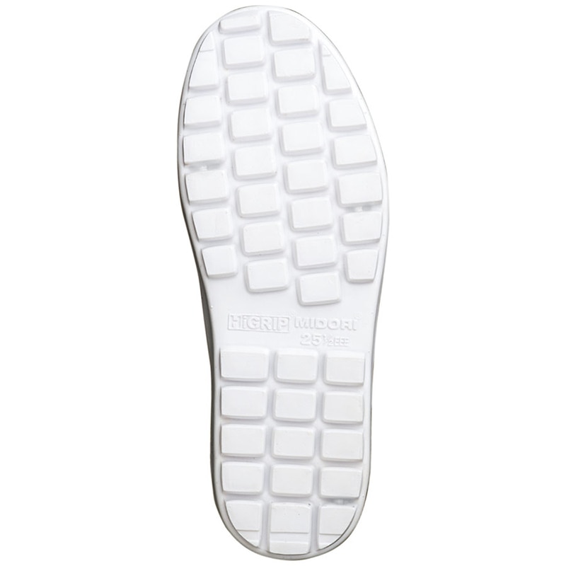 ミドリ安全 コックシューズ 超耐滑軽量作業靴 ハイグリップ H－400N ホワイト 27．0cm 21250262 1組（ご注文単位1組）【直送品】