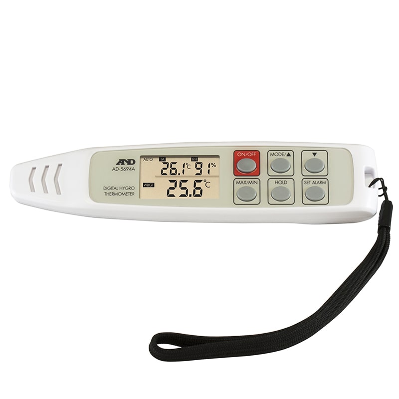 【直送品】 エー・アンド・デイ 携帯型　熱中症指数・温湿度計  AD5694A 1台（ご注文単位10台）