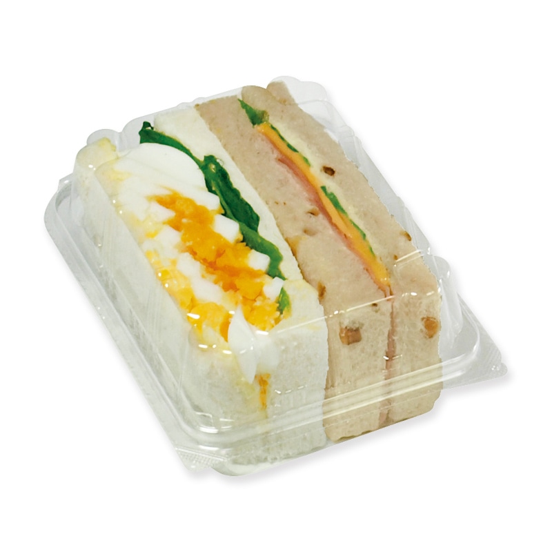 デンカポリマー 食品容器 フードパック(嵌合タイプ) サンドイッチ用