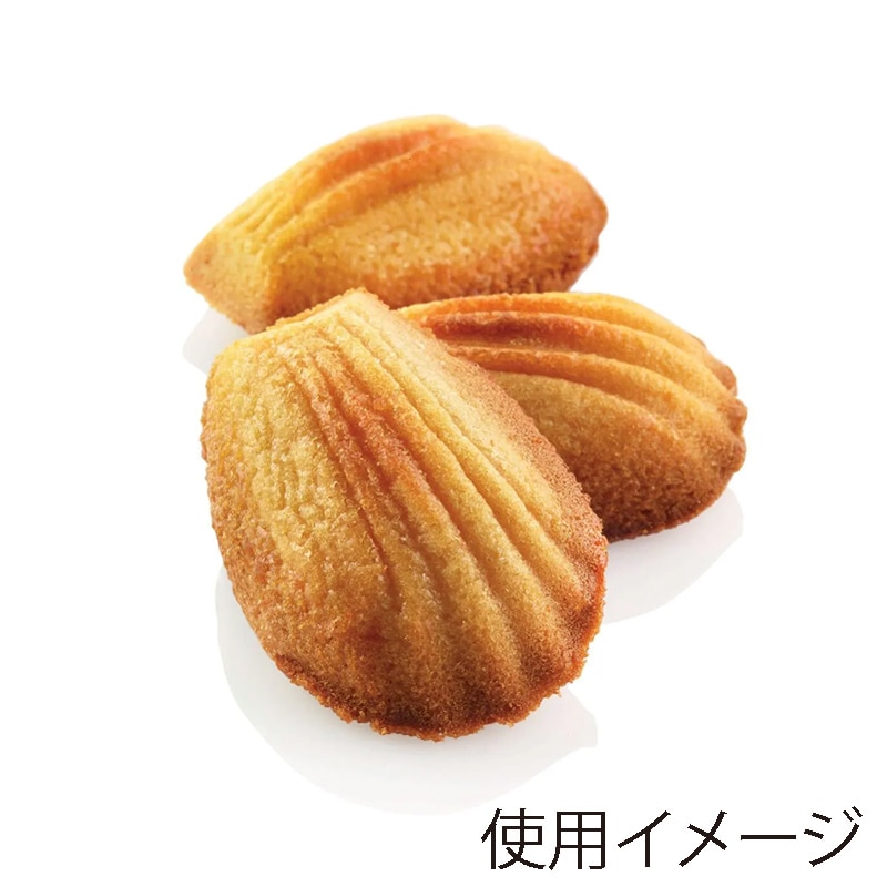 【直送品】 シリコマート 製菓シリコン型　ミディアムマドレーヌ 78取 2SI-SQ030　1個（ご注文単位1個）