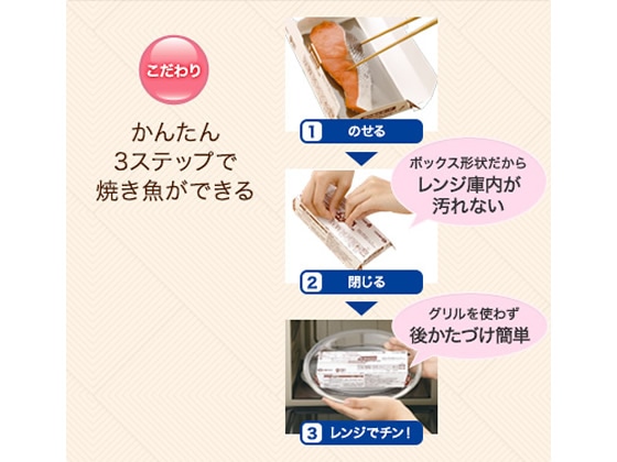 旭化成 クックパー レンジで焼き魚ボックス 1切れ用 4ボックス入 1個（ご注文単位1個)【直送品】