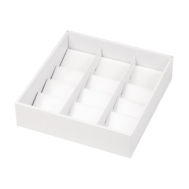 【直送品】 ヤマニパッケージ 洋菓子箱　グロスホワイトBOX　65 15ヶ 20－1963 50セット/箱（ご注文単位1箱）