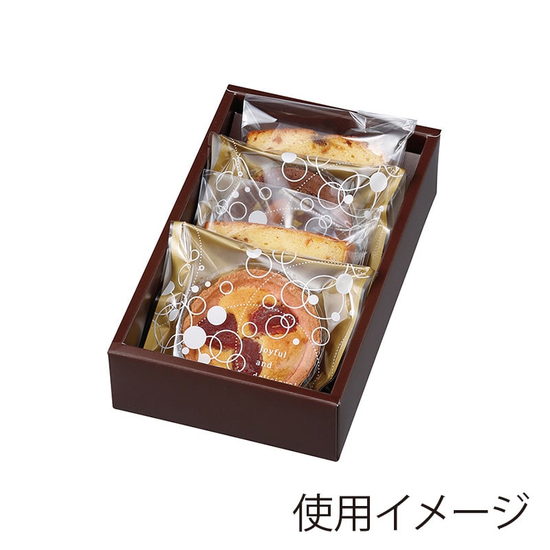 【直送品】 ヤマニパッケージ 洋菓子箱　ガトーセックギフト ブラウン　S 20－2153B 150セット/箱（ご注文単位1箱）