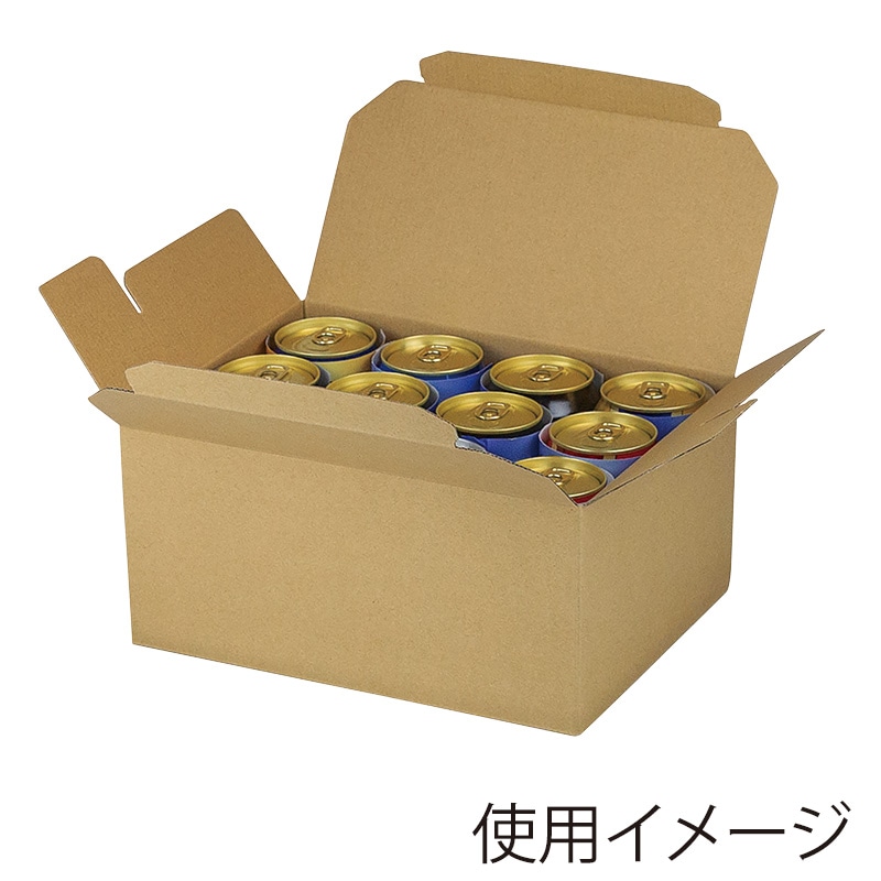 【直送品】 ヤマニパッケージ 缶ビール箱　EGケース 350ml×12本 K－1566FS 100枚/箱（ご注文単位1箱）
