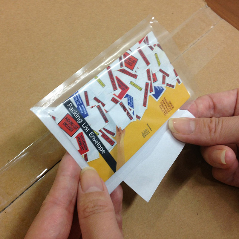 【直送品】 パピルスカンパニー 伝票袋　デリバリーパック 3方溶着タイプ　名刺サイズ用 PA－026T 1束（ご注文単位40束）