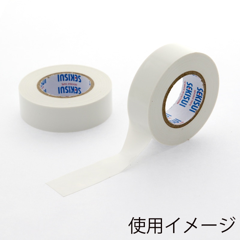 ビニールテープ エスロン 19×10 No.360 白 1巻｜【シモジマ】包装用品 