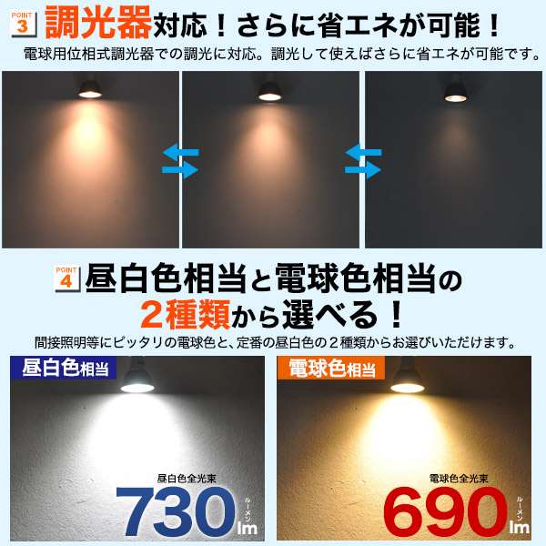 【直送品】 プラタ LEDハロゲンランプ　口金E11　広角 調光対応　電球色 77W－JDR6－Ldi 1個（ご注文単位1個）
