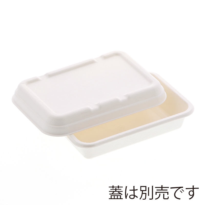 【直送品】 アヅミ産業 紙製弁当容器　本体 P－3 白 50枚/袋（ご注文単位18袋）