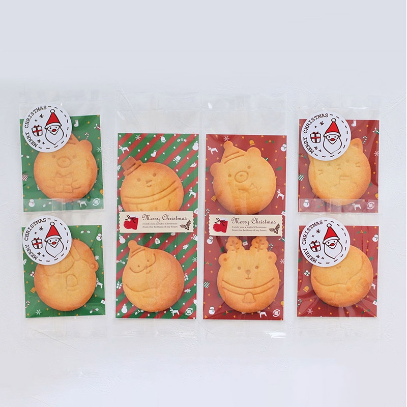 【直送品】 cotta クリスマスクッキー台紙 レッド 92726 100枚/袋（ご注文単位1袋）