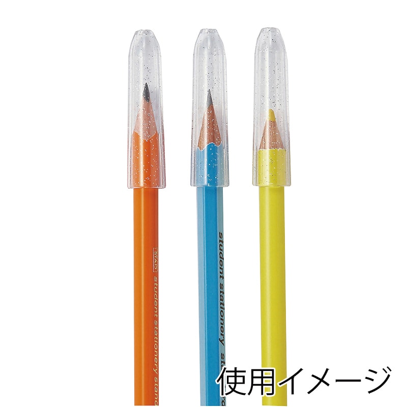 【直送品】 クツワ 三角鉛筆キャップ　12本パック　RB014   1個（ご注文単位10個）