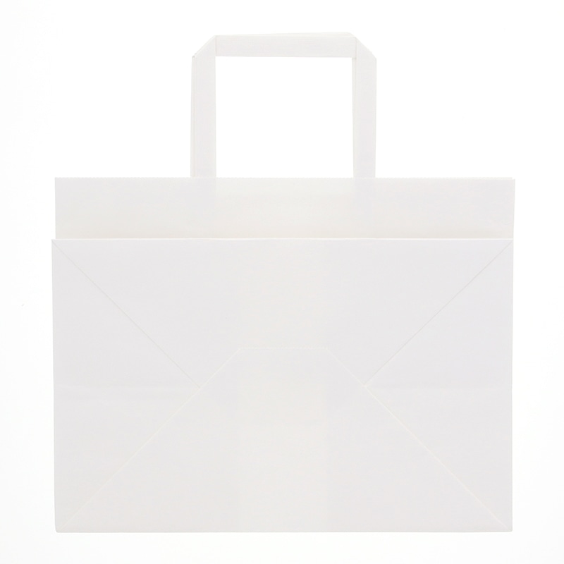 SWAN 紙袋 Nフラットチャームバッグ 280-1(平手) 白無地 50枚｜【シモジマ】包装用品・店舗用品の通販サイト