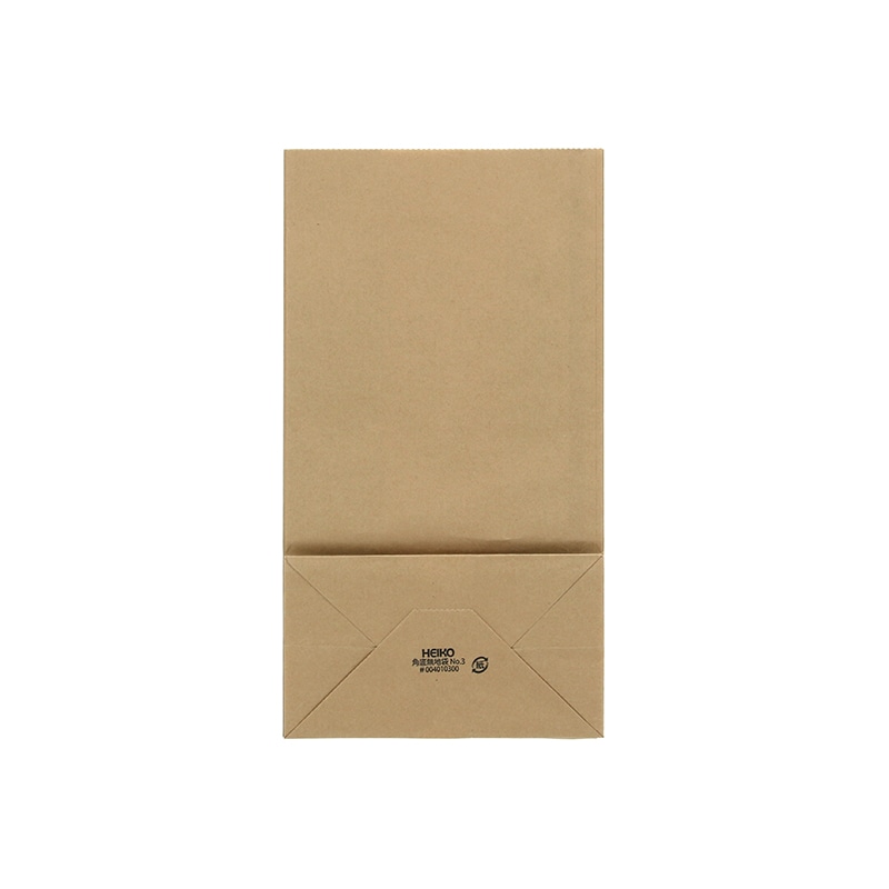 HEIKO 紙袋 角底袋 No.3 未晒無地 100枚 4901755360011 通販 包装用品・店舗用品のシモジマ オンラインショップ