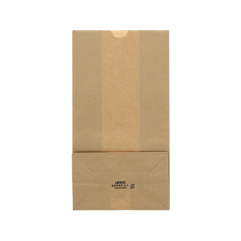 ケース販売HEIKO 紙袋 角底袋 No.4 ポッポ 004051400 1ケース(100枚入×20袋 合計2000枚)