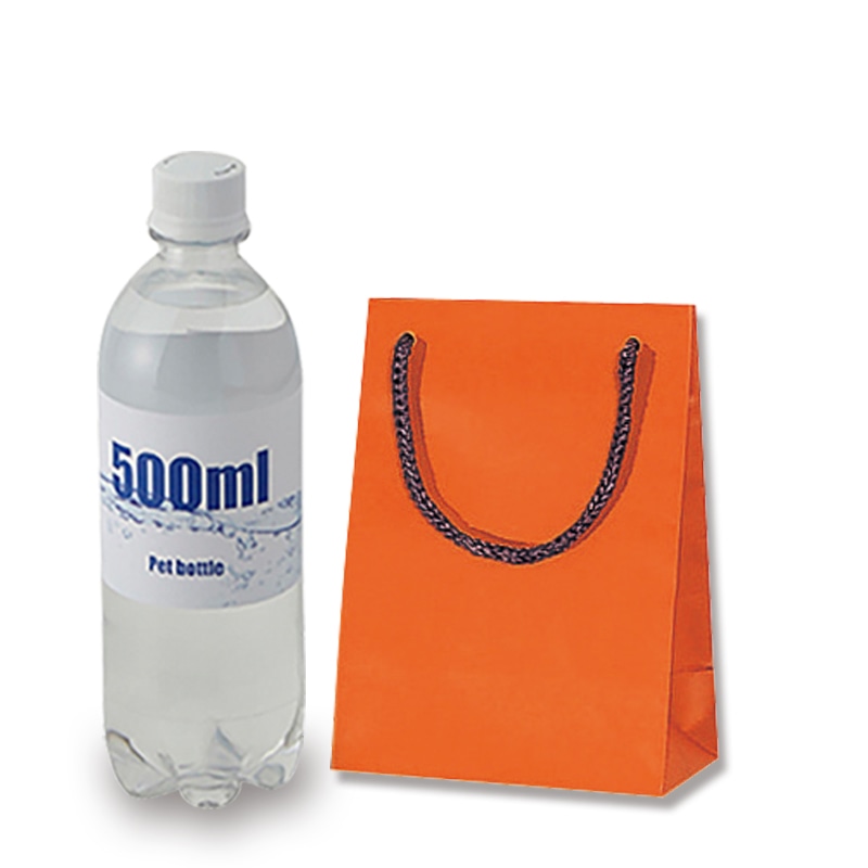 HEIKO 紙袋 ブライトバッグ T-4 Dオレンジ(マットPP貼り) 10枚