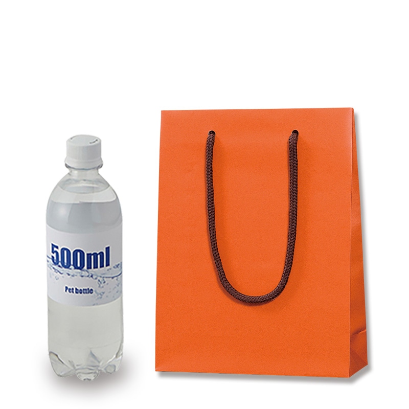 HEIKO 紙袋 ブライトバッグ MM DオレンジMT(マットPP貼り) 10枚