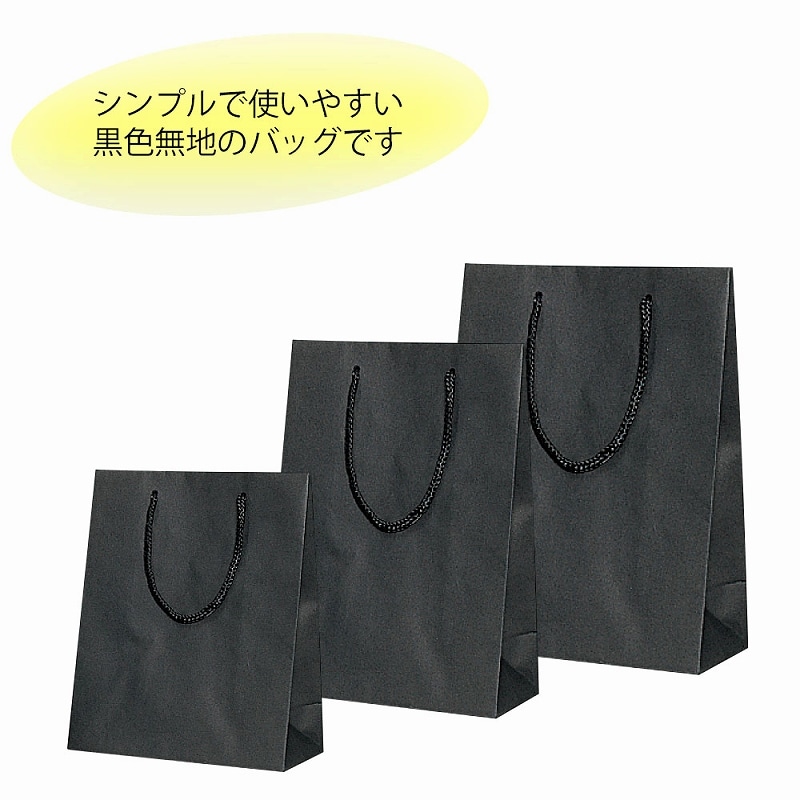 HEIKO 紙袋 Kバッグ T-3 黒 10枚