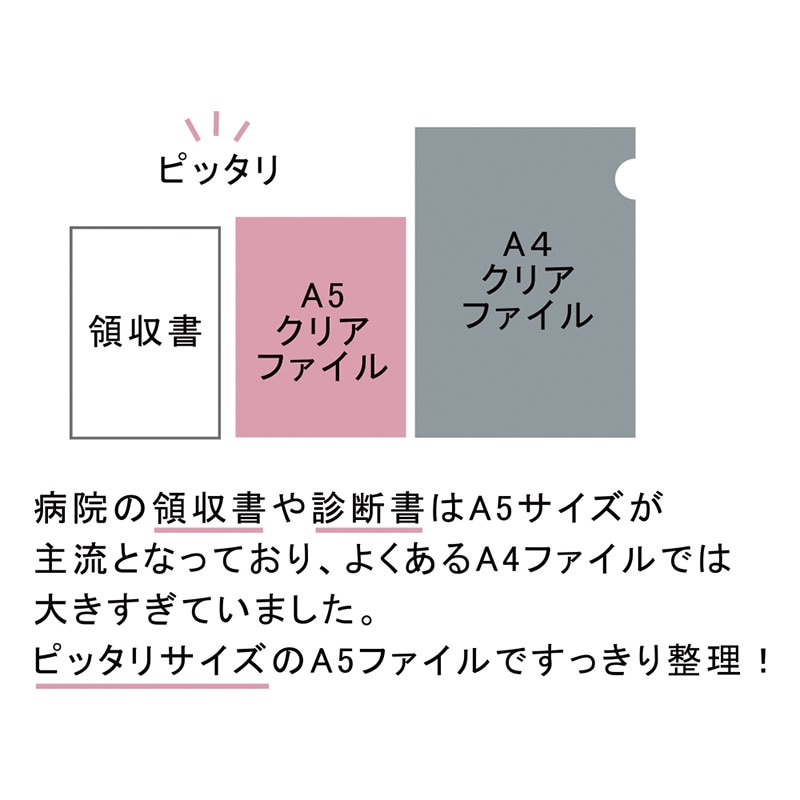 【直送品】 エヒメ紙工 クリアファイル A5　6P PET－FP　ピンク 1個（ご注文単位3個）