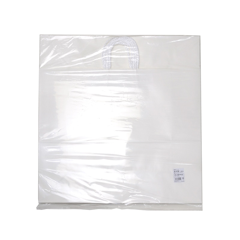 【直送品】 ササガワ 手提げ紙袋 白無地　超特大横長　10枚 50－6700 1包（ご注文単位1包）