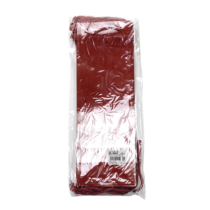 【直送品】 ササガワ 手提げ紙袋 スリム　赤　10枚 50－6934 1袋（ご注文単位1袋）