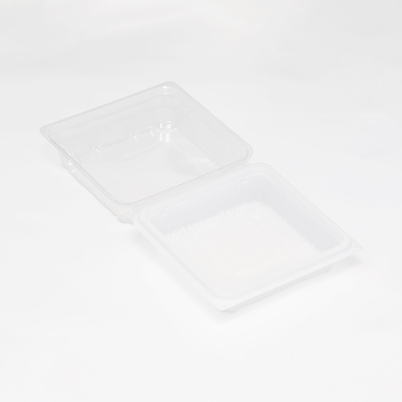 デンカポリマー 食品容器 フードパック(嵌合タイプ) サンドイッチ用 OPSW12-12(50) 白 50枚