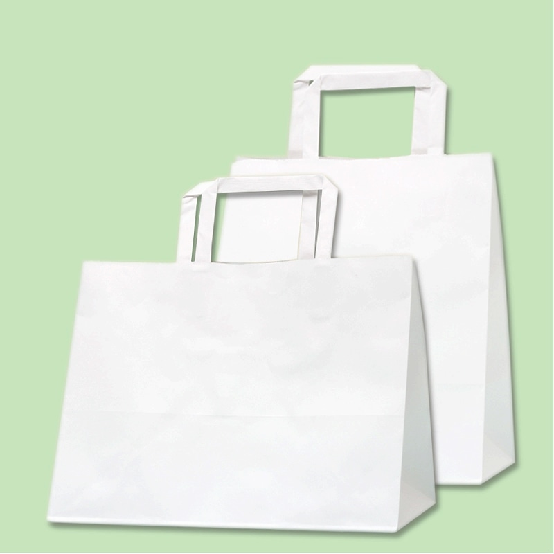 HEIKO 紙袋 Hフラットチャームバッグ 280-1(平手) N白無地 50枚 4901755351682 通販 | 包装用品・店舗用品の