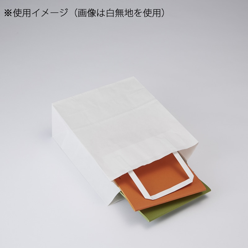 HEIKO 紙袋 H25チャームバッグ 18-2(平手) 白筋無地 LG 50枚