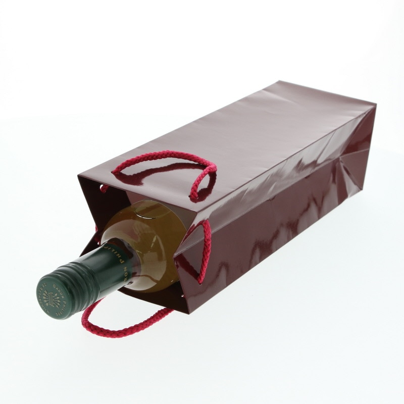 HEIKO 紙袋 ブライトバッグ ワインS 1本用 エンジ 10枚 4901755581478 通販 | 包装用品・店舗用品のシモジマ  オンラインショップ