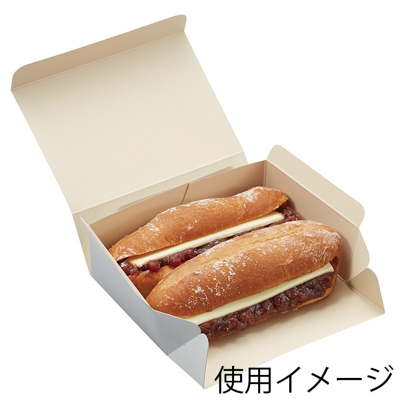 HEIKO 箱 サンドイッチケース 白 100枚