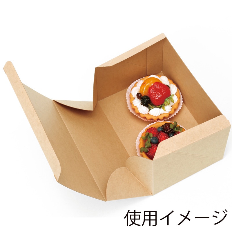 HEIKO 箱 ネオクラフト ケーキボックス M ケーキ4個用 20枚