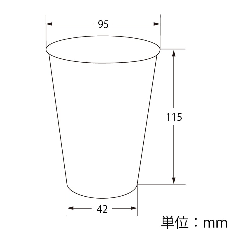 HEIKO 製菓資材 透明カップ A-PET 10オンス デザート深型 口径95mm 透明 50個