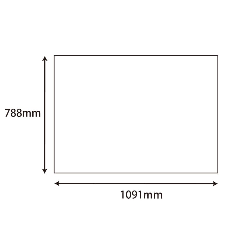 HEIKO 模造紙 マス目入模造紙白 1091×788mm 2枚