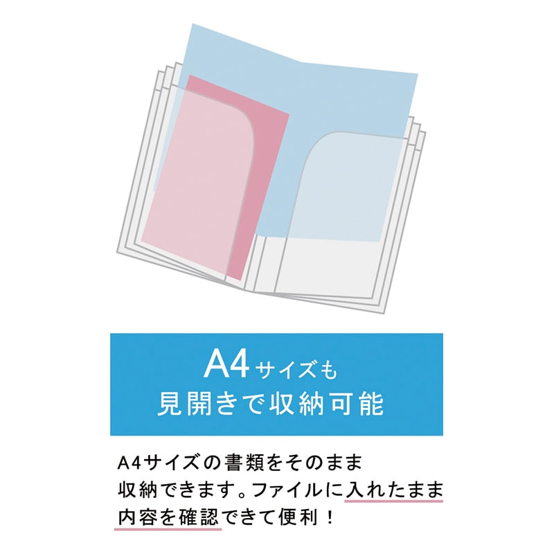 【直送品】 エヒメ紙工 クリアファイル A5　6P PET－FP　ピンク 1個（ご注文単位3個）