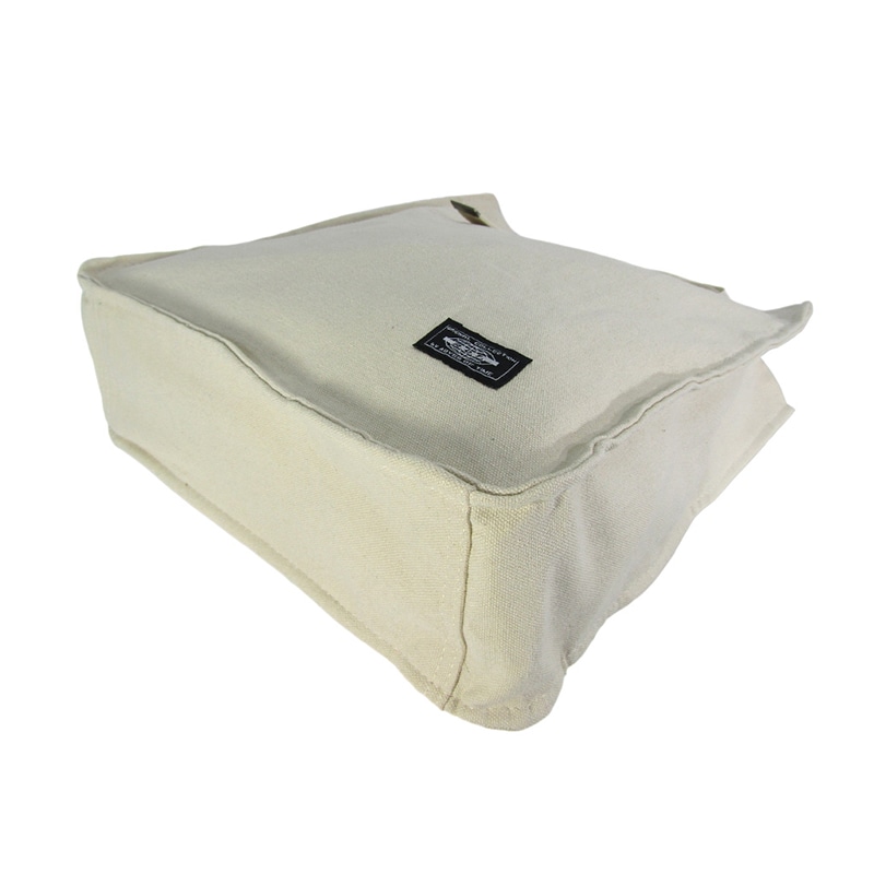優美社産業 アイレット調整付帆布バッグ 3W99 白 1個（ご注文単位1個）【直送品】
