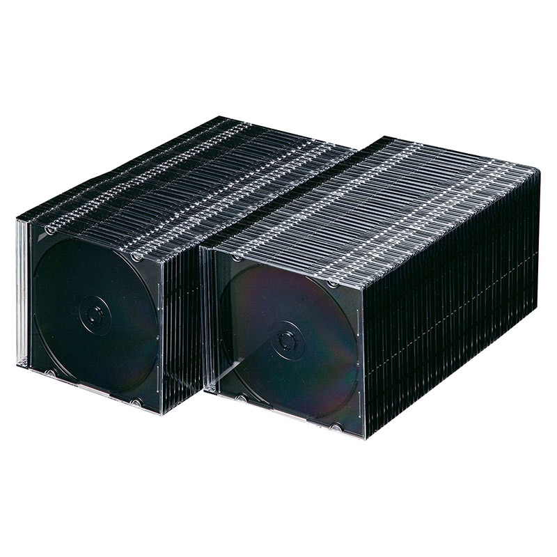 【直送品】 サンワサプライ Blu－ray・DVD・CDケース スリムタイプ FCD－PU100MBKN　ブラック 1個（ご注文単位1個）