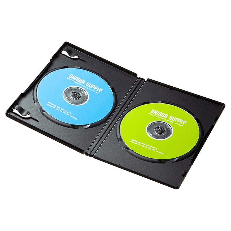 直送品】 サンワサプライ DVDトールケース 10枚セット DVD－TN2－10BKN 