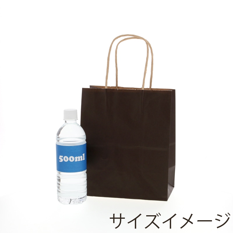 HEIKO 紙袋 25チャームバッグ 25CB 21-12 未晒 焦茶C 50枚 