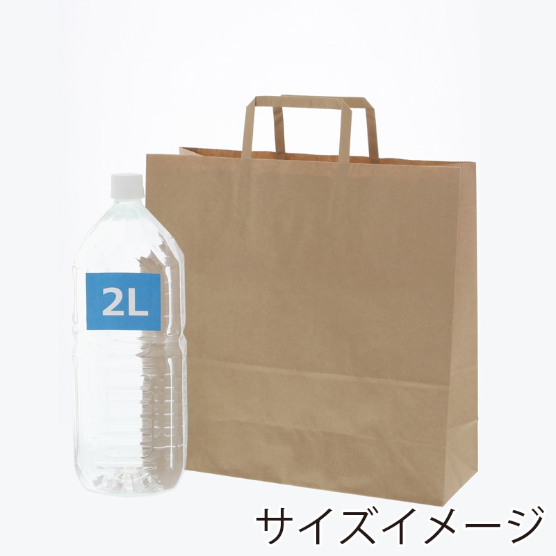 HEIKO 紙袋 H25チャームバッグ 3才(平手) 未晒無地 50枚