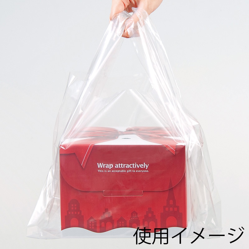 シモジマ】HEIKO レジ袋 LDハンドハイパー S 透明 表記入り 100枚｜包装用品・店舗用品の通販サイト