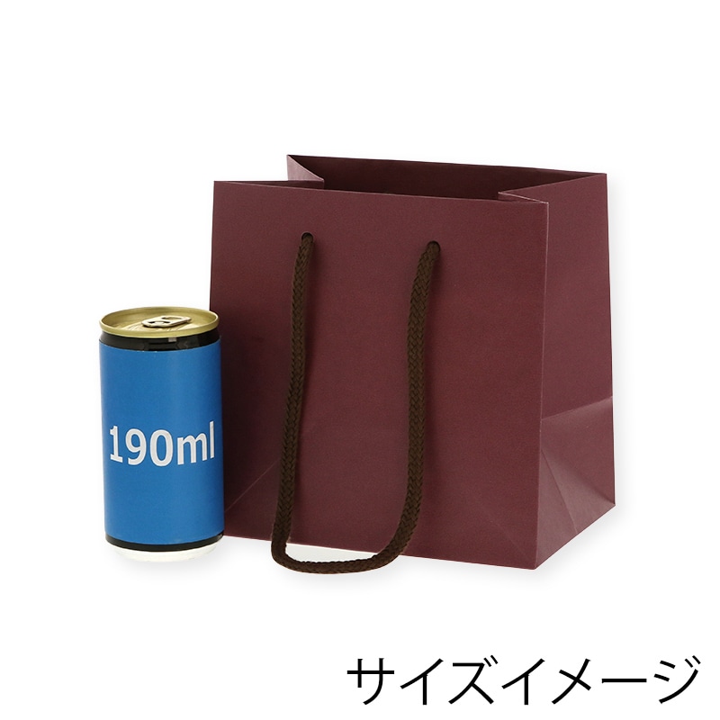HEIKO 紙袋 カラーチャームバッグ MW エンジ 10枚