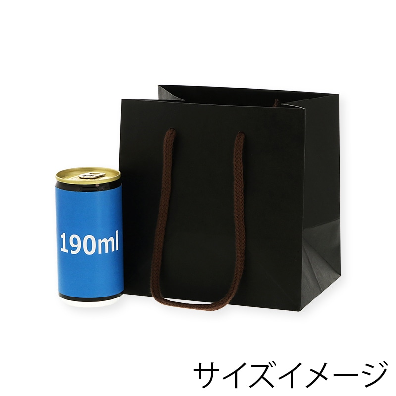 HEIKO 紙袋 カラーチャームバッグ MW 黒 10枚